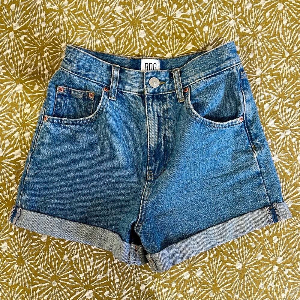 Urban Outfitters Cuffed Mom Denim Shorts